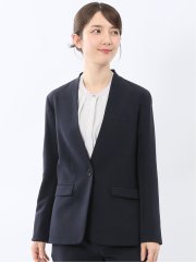 ダブルクロス カラーレスジャケット 紺(セットアップ可能)