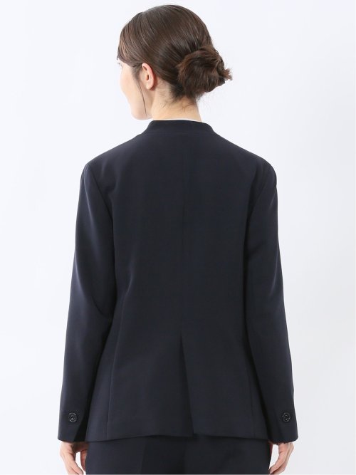 ダブルクロス カラーレスジャケット 紺(セットアップ可能)