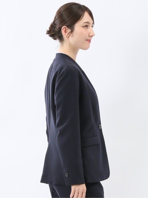 ダブルクロス カラーレスジャケット 紺(セットアップ可能)