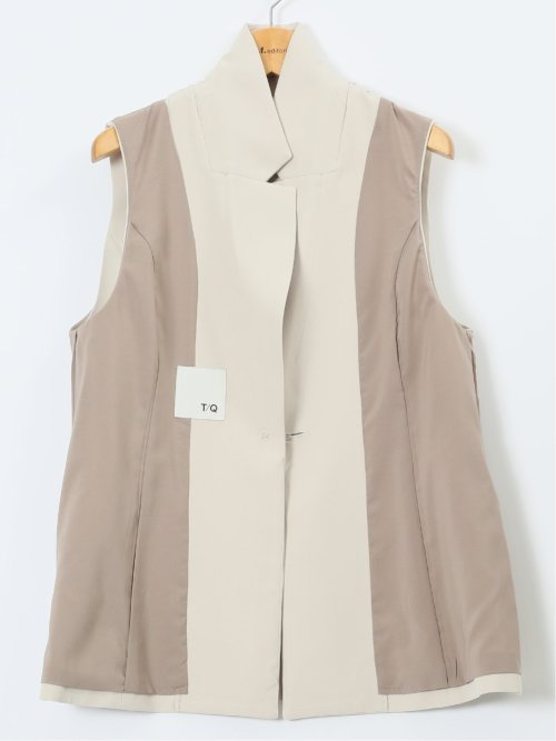 ダブルクロス ロングジレ ベージュ(セットアップ可能)