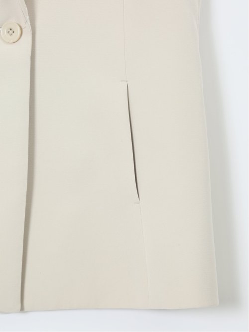 ダブルクロス ロングジレ ベージュ(セットアップ可能)