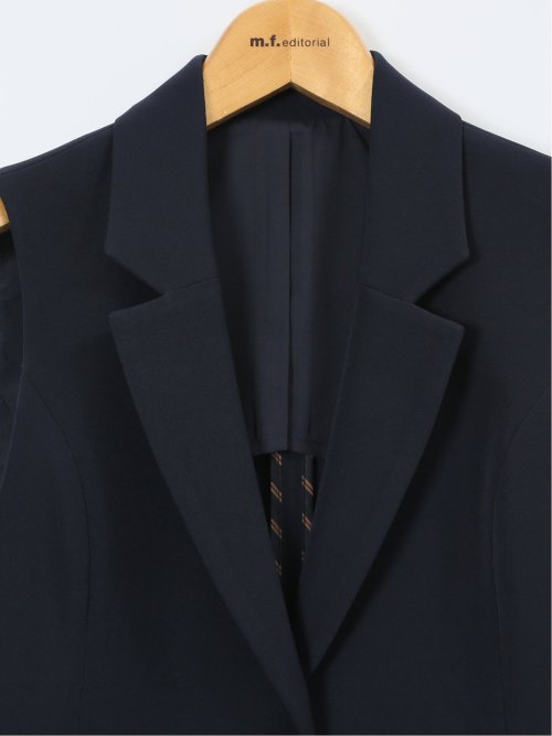 ダブルクロス ロングジレ 紺(セットアップ可能)(S 75紺): トップス