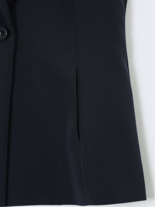 ダブルクロス ロングジレ 紺(セットアップ可能)