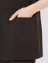 ストレッチ ウォッシャブル 麻調 1ボタン 半袖 ジャケット 茶(セットアップ可能)
