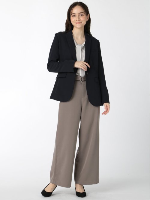 ダブルクロス 1ボタンテーラージャケット 紺