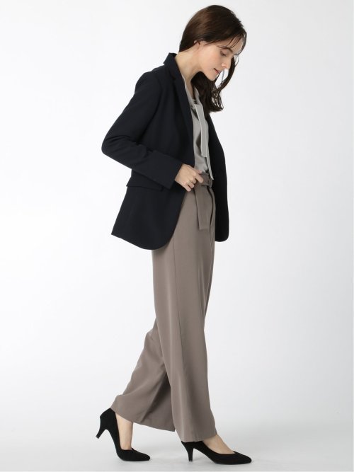 ダブルクロス 1ボタンテーラージャケット 紺