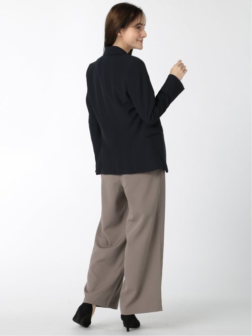 ダブルクロス 1ボタンテーラージャケット 紺