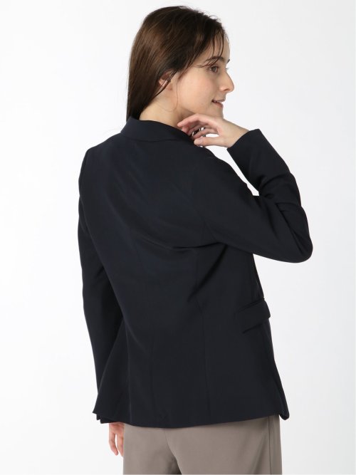 ダブルクロス 1ボタンテーラージャケット 紺