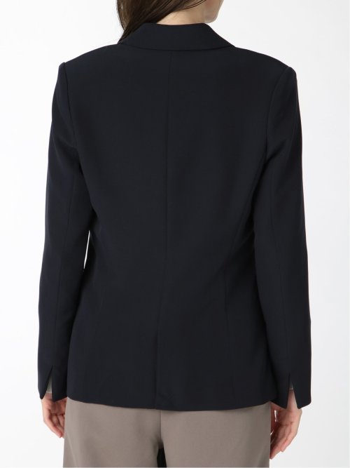 ダブルクロス 1ボタンテーラージャケット 紺