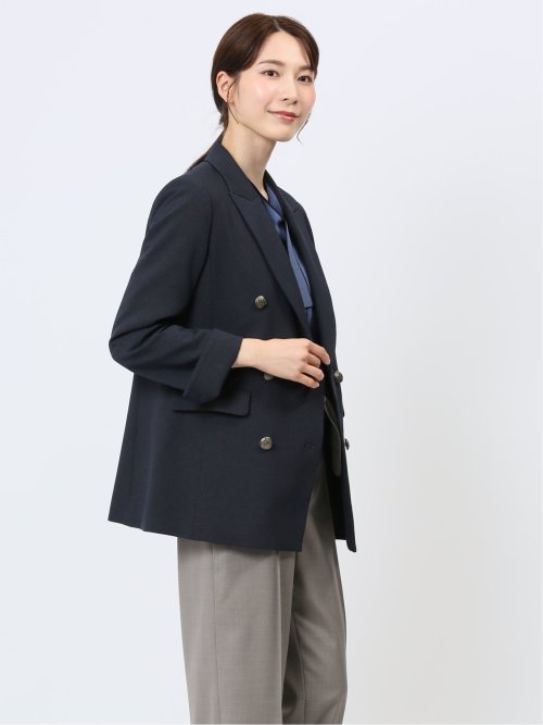 ウーリッシュ ダブルジャケット ピンドット紺(セットアップ可能)