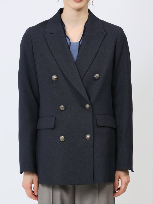 ウーリッシュ ダブルジャケット ピンドット紺(セットアップ可能)