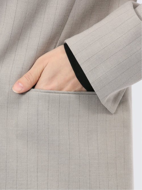 ビリーストライプ ダブルジャケット ベージュ(セットアップ可能)