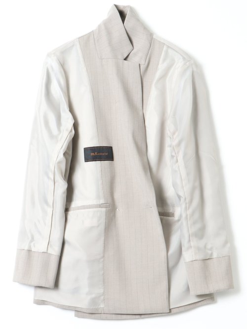 ビリーストライプ ダブルジャケット ベージュ(セットアップ可能)