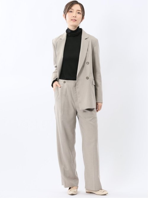 ビリーストライプ ダブルジャケット ベージュ(セットアップ可能)