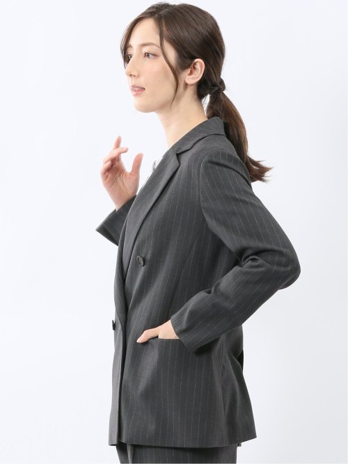ビリーストライプ ダブルジャケット グレー(セットアップ可能)