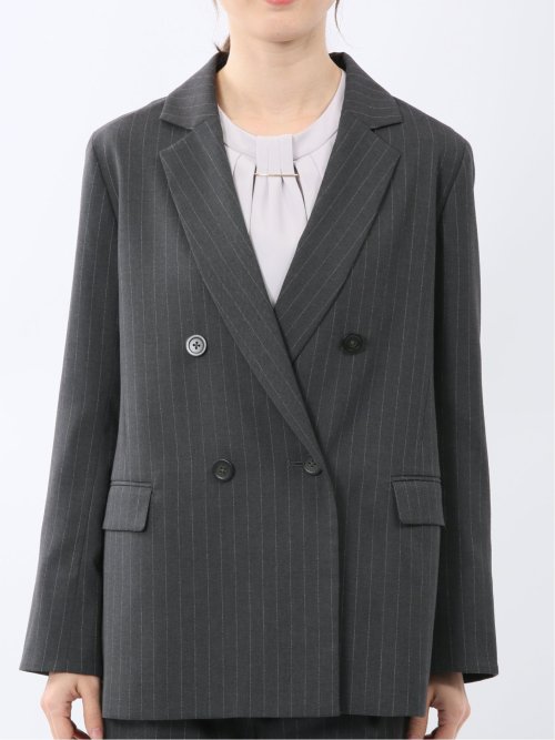ビリーストライプ ダブルジャケット グレー(セットアップ可能)