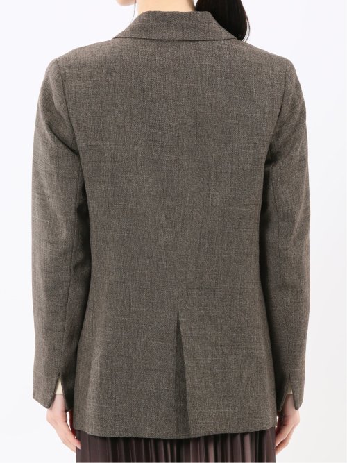 ストレッチウォッシャブル シャーク リラクシング ダブルジャケット こげ茶(セットアップ可能)