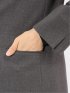 ストレッチウォッシャブル ウーリッシュ ノーカラージャケット(セットアップ可能)