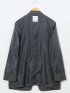 ストレッチウォッシャブル ウーリッシュ ノーカラージャケット(セットアップ可能)