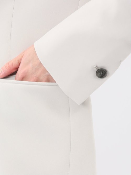 トリアセライク リラクシング 1ボタンジャケット ライトグレー(セットアップ可能)