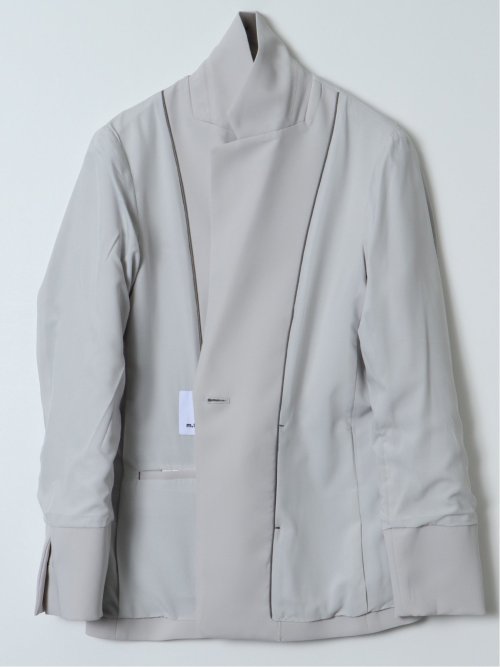 トリアセライク リラクシング 1ボタンジャケット ライトグレー(セットアップ可能)