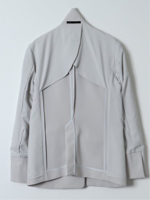 トリアセライク リラクシング 1ボタンジャケット ライトグレー(セットアップ可能)