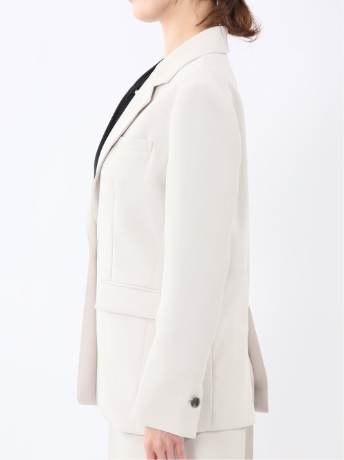 トリアセライク リラクシング 1ボタンジャケット ライトグレー(セットアップ可能)