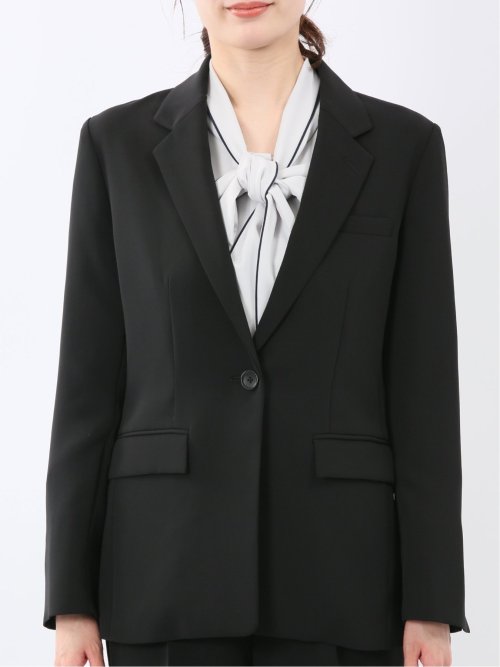 トリアセライク リラクシング 1ボタンジャケット 黒(セットアップ可能)