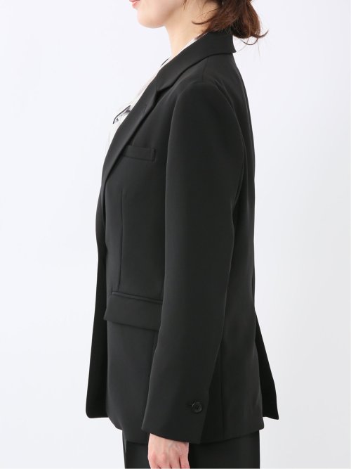 トリアセライク リラクシング 1ボタンジャケット 黒(セットアップ可能)