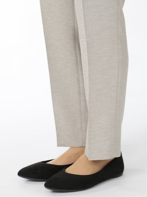 リネンライク テーパードパンツ ベージュ(セットアップ可能)