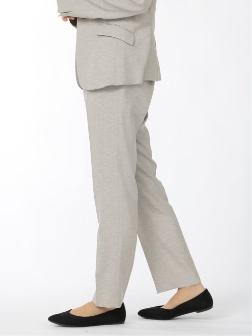 リネンライク テーパードパンツ ベージュ(セットアップ可能)