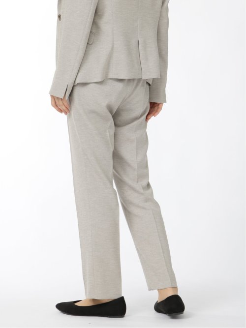 リネンライク テーパードパンツ ベージュ(セットアップ可能)