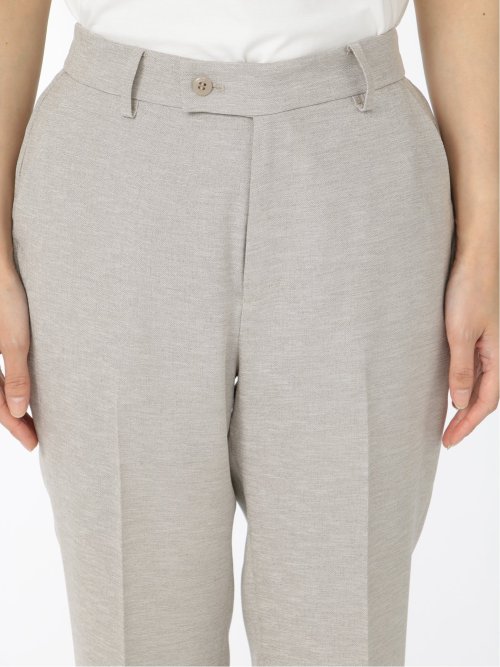 リネンライク テーパードパンツ ベージュ(セットアップ可能)