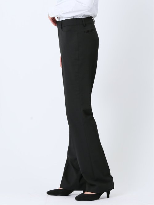 リクルート黒無地 ストレッチ ストレートパンツ(セットアップ