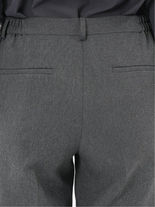 ストレッチウォッシャブル ウール調 テーパードパンツ グレー(セットアップ可能)