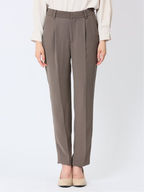 ダブルクロス テーパードパンツ 茶(セットアップ可能)