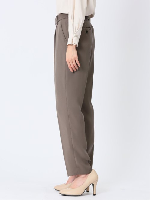 ダブルクロス テーパードパンツ 茶(セットアップ可能)