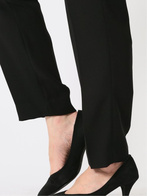 ダブルクロス テーパードパンツ 黒(セットアップ可能)