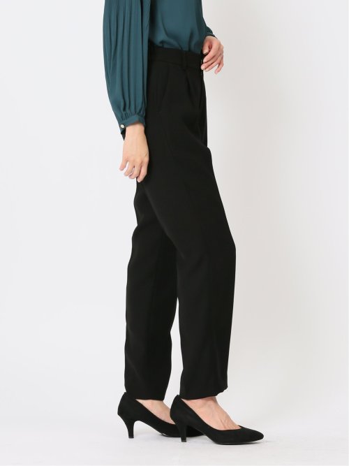 ダブルクロス テーパードパンツ 黒(セットアップ可能)