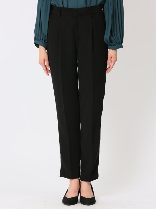 ダブルクロス テーパードパンツ 黒(セットアップ可能)