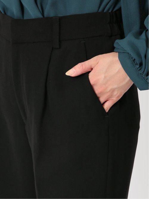 ダブルクロス テーパードパンツ 黒(セットアップ可能)