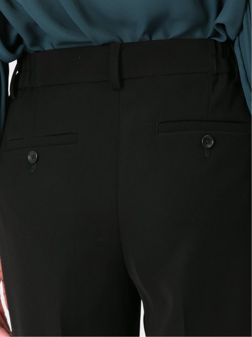 ダブルクロス テーパードパンツ 黒(セットアップ可能)