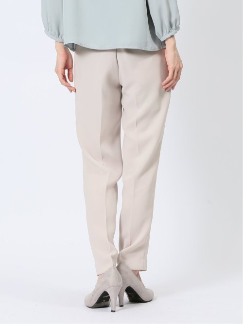 ストレッチウォッシャブル テーパードパンツ ライトグレー(セットアップ可能)