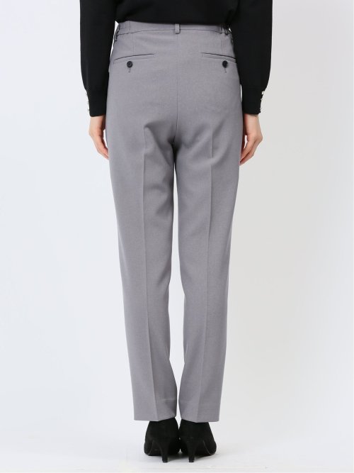 ストレッチウォッシャブル テーパードパンツ ライトグレー(セットアップ可能)