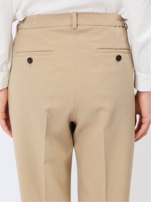 ストレッチウォッシャブル テーパードパンツ キャメル(セットアップ可能)