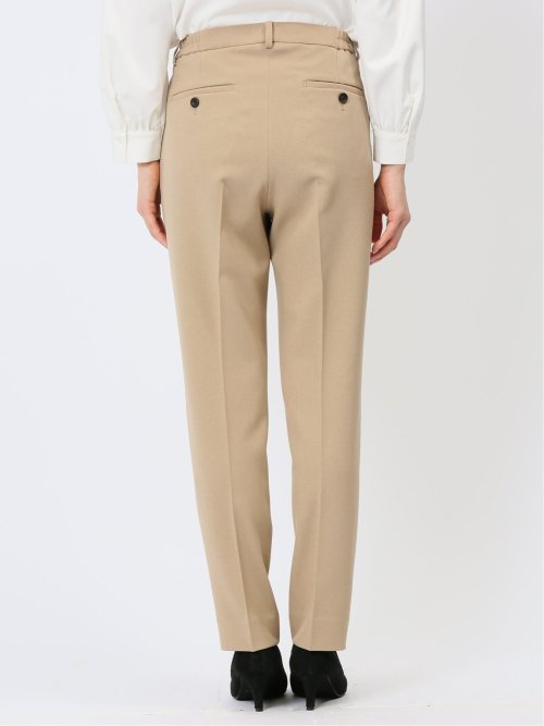 ストレッチウォッシャブル テーパードパンツ キャメル(セットアップ可能)