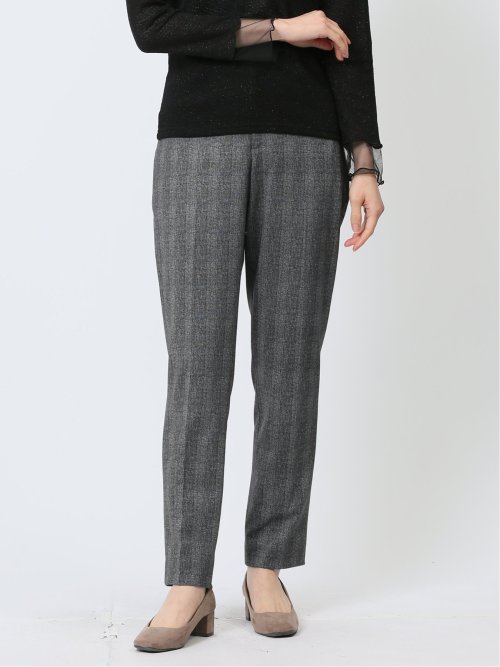 ポンチ テーパードパンツ チェックグレー(セットアップ可能)(S 04