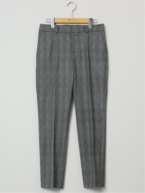 ポンチ テーパードパンツ チェックグレー(セットアップ可能)