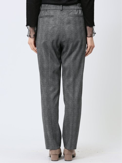 ポンチ テーパードパンツ チェックグレー(セットアップ可能)