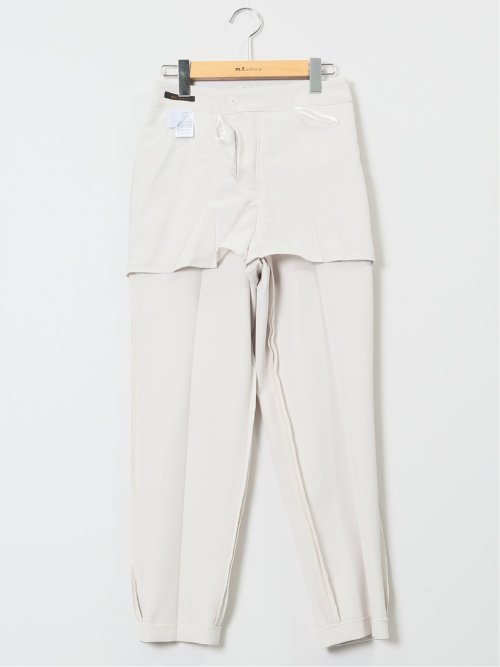 ダブルクロス テーパードパンツ ライトグレー(セットアップ可能)